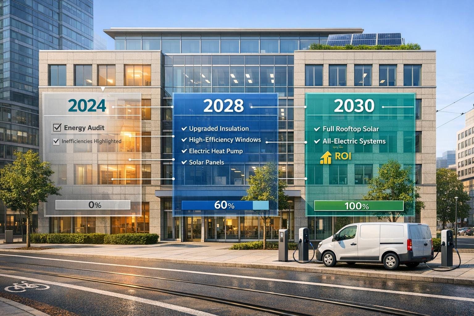Null-Emissions-Gebäude 2028 und 2030: So phasieren Sie Ihren Investitionsplan jetzt