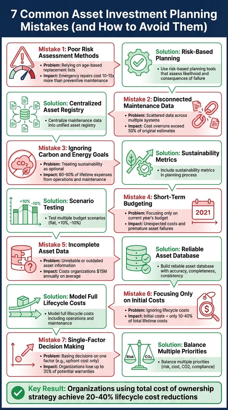 7 erreurs courantes en planification des investissements patrimoniaux et leurs solutions