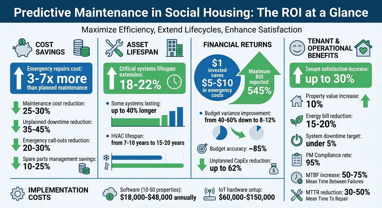 Predictive Maintenance ROI Statistics for Social Housing