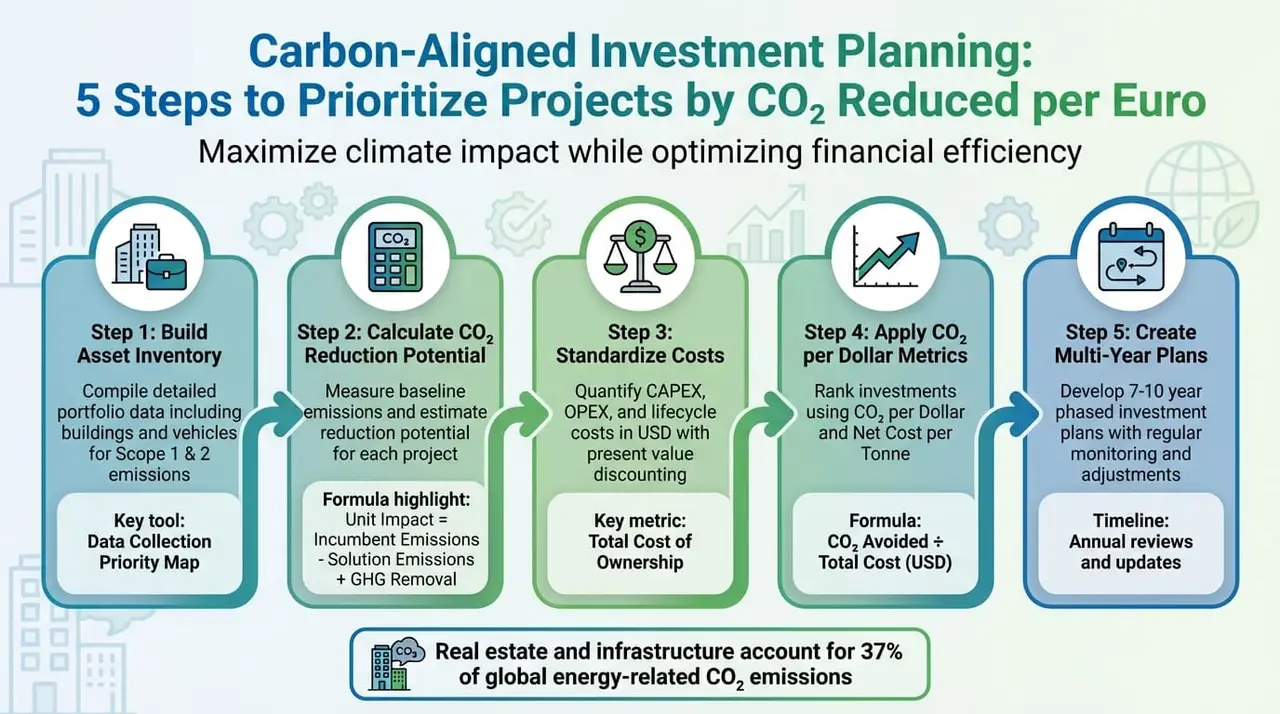 5-Step Carbon-Aligned Investment Planning Framework