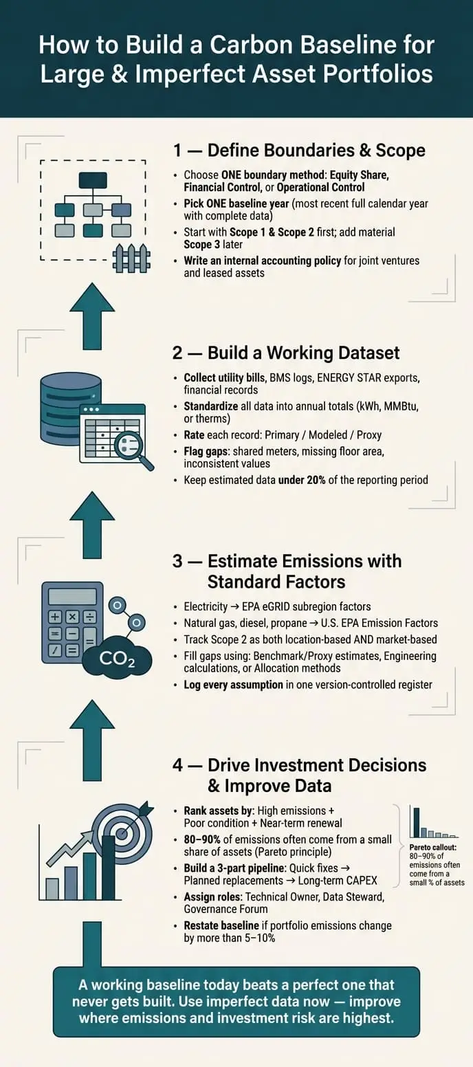 How to Build a Carbon Baseline for Large Real Estate Portfolios
