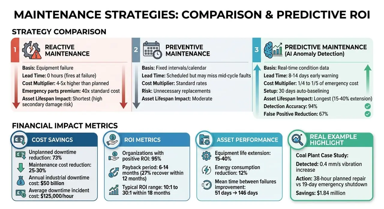 Predictive Maintenance ROI and Cost Savings Comparison