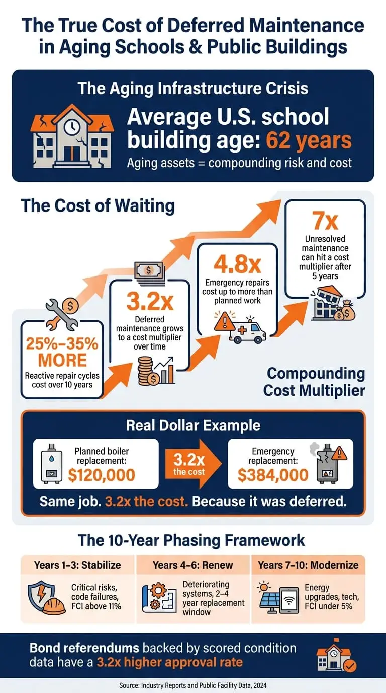 The True Cost of Deferred Maintenance in Aging Schools & Public Buildings