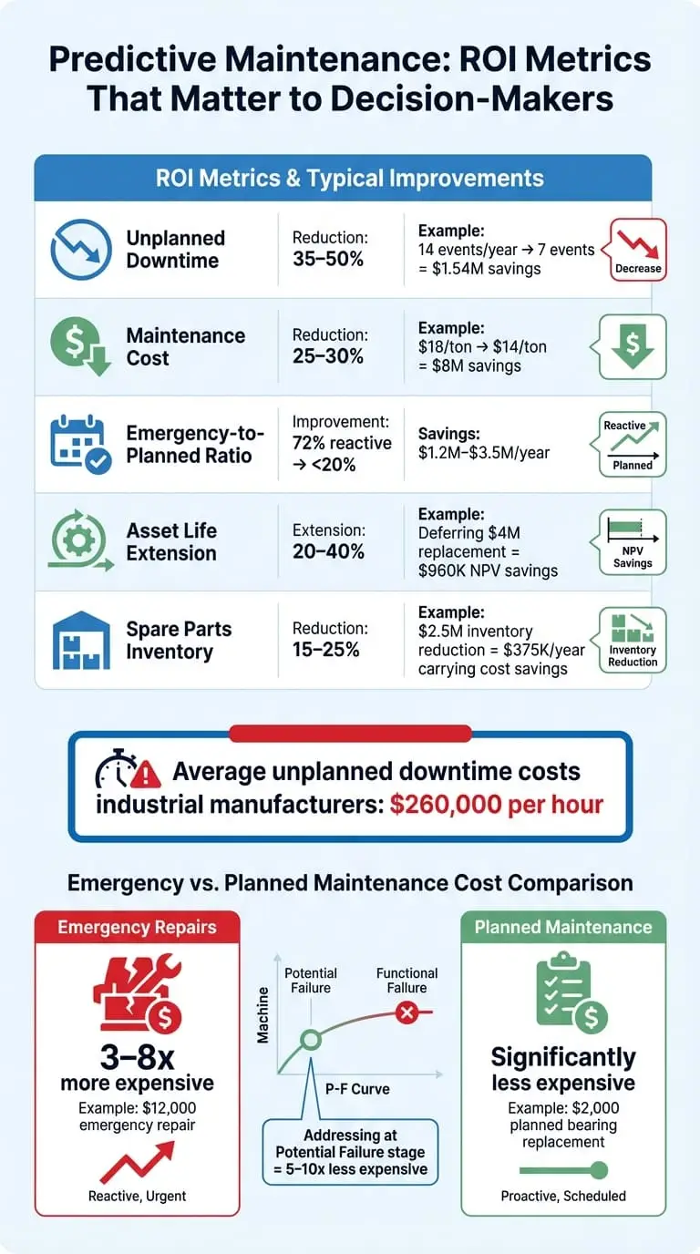 Predictive Maintenance ROI Metrics and Financial Impact