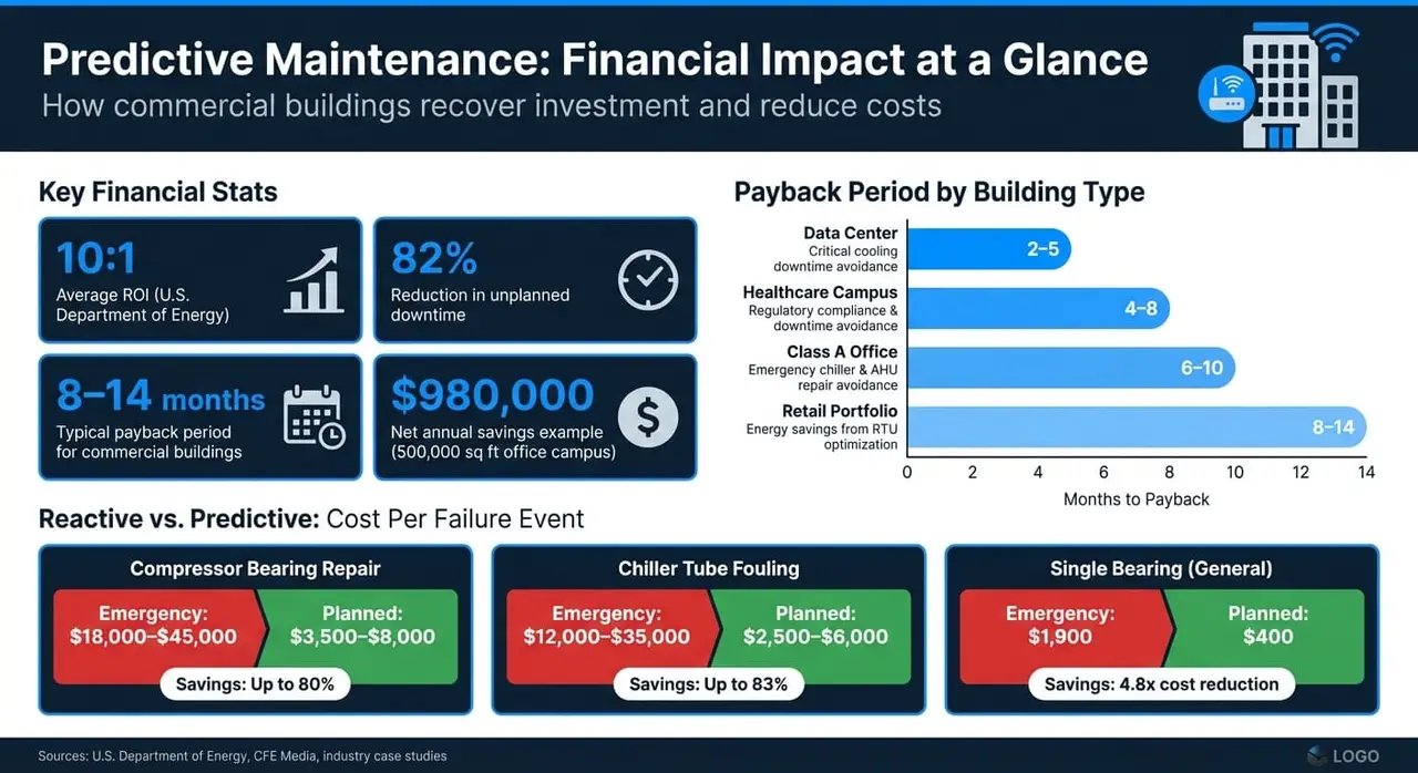 Predictive Maintenance ROI by Building Type: Payback Periods & Cost Savings
