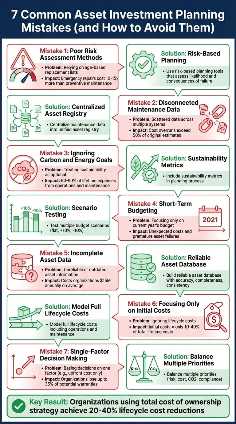 7 Common Asset Investment Planning Mistakes and Solutions
