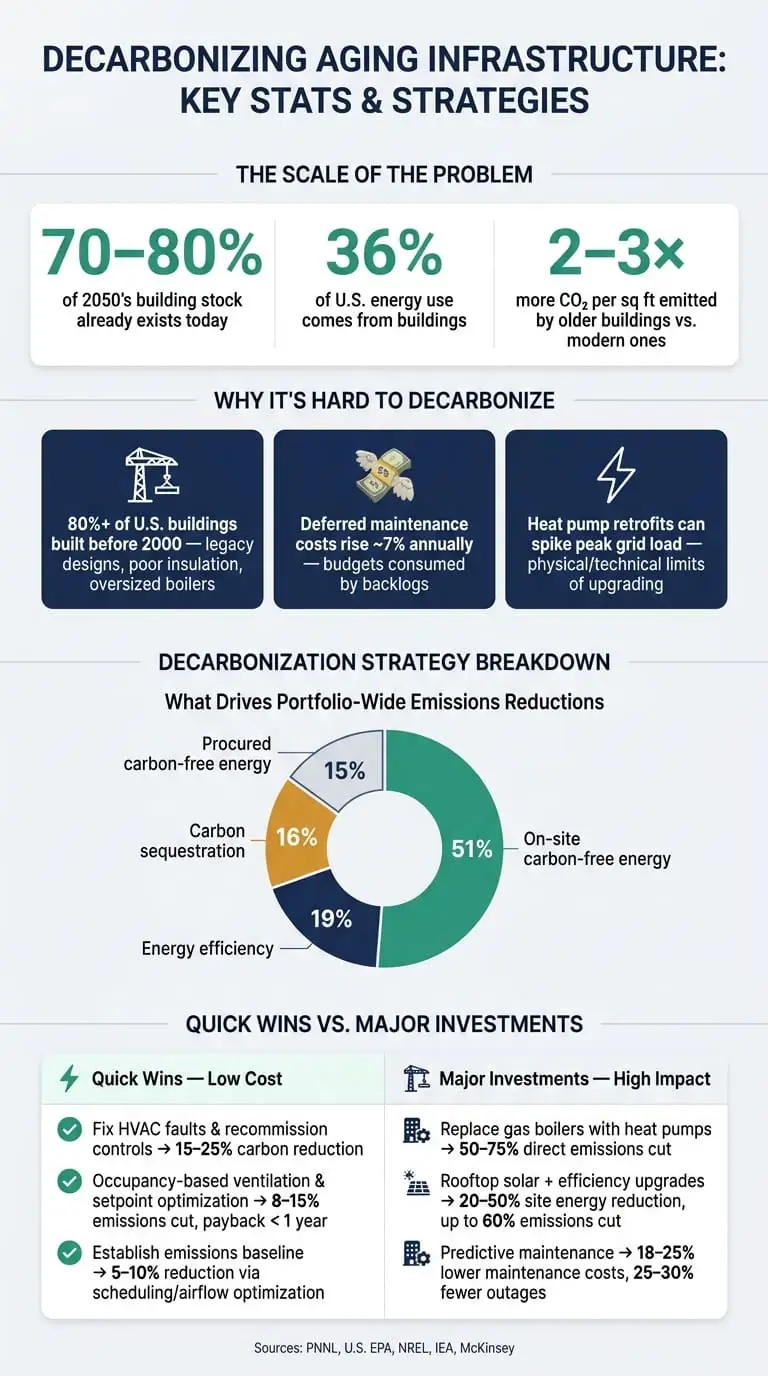 Decarbonizing Aging Infrastructure: Key Stats & Strategies