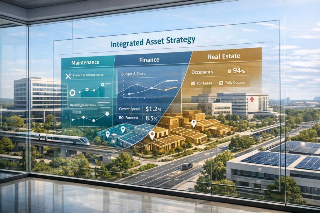 Acabar com os silos: alinhar a manutenção, as finanças e os bens imóveis numa única estratégia de activos