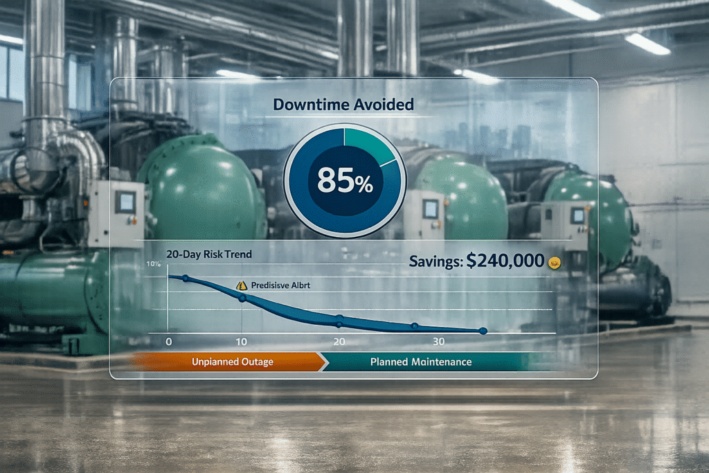 Come stimare il valore di evitamento dei tempi di inattività nei programmi di manutenzione predittiva