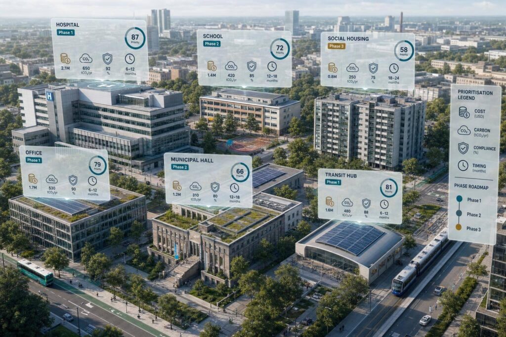 Como estabelecer prioridades nos projetos de reabilitação energética em vários edifícios
